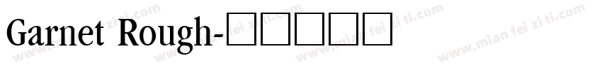 Garnet Rough字体转换